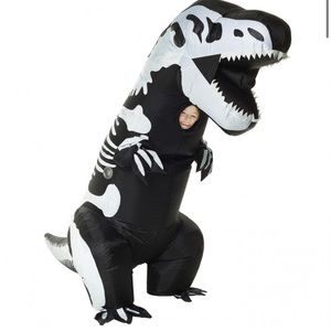 KIDS GIANT T-REX SKELETON INFLATABLE COSTUME